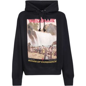 The Salvages, Sweatshirts & Hoodies, Heren, Zwart, M, Katoen, Grafische Print Zwarte Katoenen Hoodie