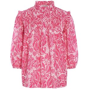 Dea Kudibal, Blouses & Shirts, Dames, Roze, S, Deuce Fuchsia Ruffle Blouse
