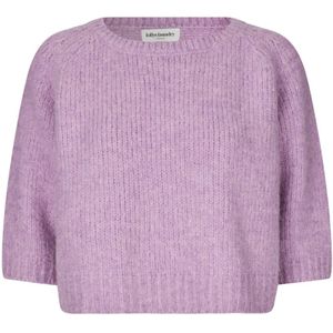 Lollys Laundry, Donkerpaarse Cropped Trui Paars, Dames, Maat:M