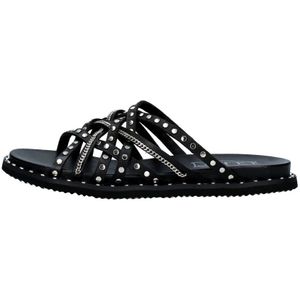 Cult, Schoenen, Dames, Zwart, 36 EU, Studded Cross Strap Sandalen