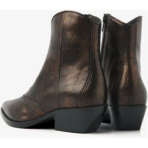 Via Vai, Schoenen, Dames, Bruin, 37 EU, Leer, Sienna Reed Enkellaarsjes