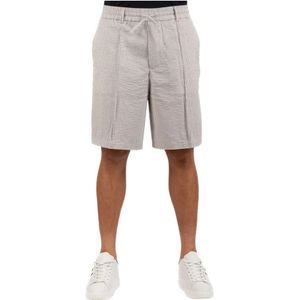 Emporio Armani, Korte broeken, Heren, Beige, S, Katoen, Bermuda Shorts