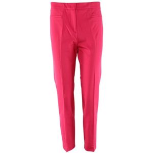 Pinko, Broeken, Dames, Roze, S, Fuchsia Pantalon 60% Viscose