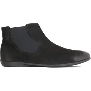 Kazar, Schoenen, Heren, Zwart, 41 EU, Leer, Nubuck Chelsea Laarzen Platte Zool