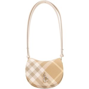 Burberry, Tassen, Dames, Beige, ONE Size, Mini schommelpaard schoudertas