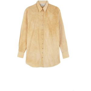 Cortana, Blouses & Shirts, Dames, Beige, L, Katoen, Oranje Maltinto Shirt