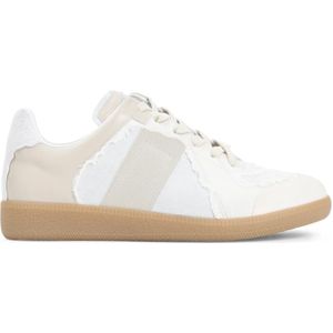 Maison Margiela, Schoenen, Heren, Grijs, 41 EU, Leer, Grijze Sneakers voor Mannen Aw 24