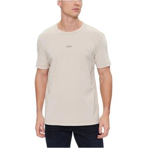 Hugo Boss, Tops, Heren, Beige, L, Stijlvolle T-shirts voor mannen en vrouwen