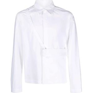 MM6 Maison Margiela, Overhemden, Heren, Wit, M, Lange Mouw Shirt 100