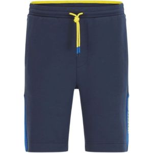 Hugo Boss, Casual Sportieve Jersey Shorts Blauw, Heren, Maat:L