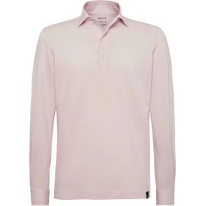 Boggi Milano, Tops, Heren, Roze, 2Xl, Katoen, Japanse Jersey Polo Shirt