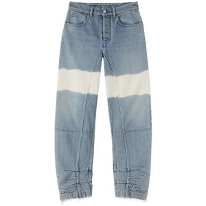 Jil Sander, Blauwe Jeans met Color-Block Design Veelkleurig, Dames, Maat:S