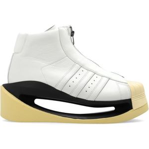Y-3, Schoenen, Dames, Wit, 37 1/2 EU, Leer, ‘Gendo Pro Model’ sneakers