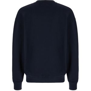 JW Anderson, Sweatshirts & Hoodies, Heren, Blauw, M, Katoen, Stijlvolle Sweatshirt Collectie