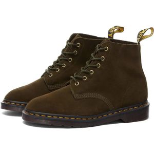 Dr. Martens, Schoenen, Heren, Groen, 44 EU, Repello Calf Suede Enkellaarzen