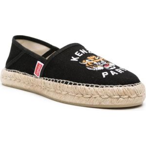 Kenzo, Schoenen, Dames, Zwart, 36 EU, Katoen, Espadrilles