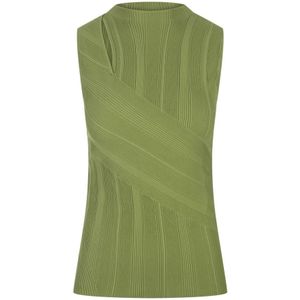 Diane Von Furstenberg, Groene Artemesia Cutout Top Groen, Dames, Maat:M