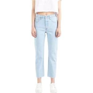 Levi's, Cropped Jeans Blauw, Dames, Maat:W29