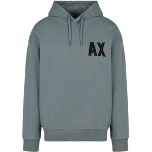Armani Exchange, Sweatshirts & Hoodies, Heren, Groen, M, Katoen, Armani Exchange Heren Sweatshirt
