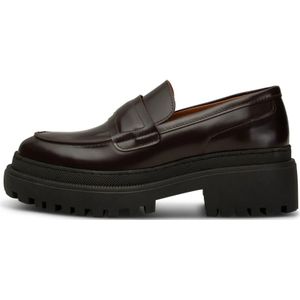 Shoe the Bear, Iona Chunky Loafer - Bordeaux High Shine Rood, Dames, Maat:39 EU