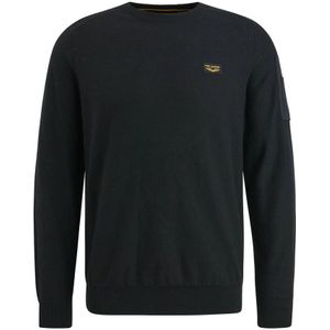 PME Legend, Sweatshirts & Hoodies, Heren, Zwart, XL, Katoen, Klassieke R-neck Pullover Buckley Gebreid