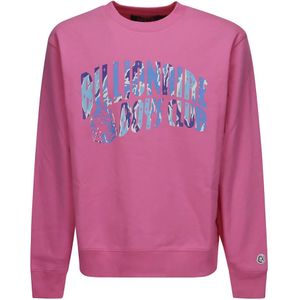 Billionaire Boys Club, Sweatshirts & Hoodies, Heren, Roze, S, Roze Camo Logo Crew-Neck Sweatshirt