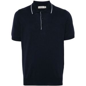 Canali, Tops, Heren, Blauw, 3Xl, Katoen, Polo Shirts