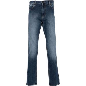 Emporio Armani, Slim-fit Jeans Blauw, Heren, Maat:W33