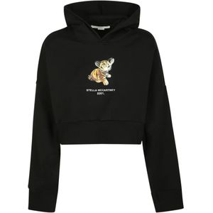 Stella McCartney, Sweatshirts & Hoodies, Dames, Zwart, XS, Klassieke Hoodie