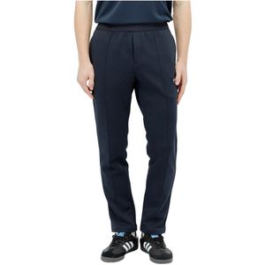 Adidas Originals, Broeken, Heren, Blauw, M, Katoen, Trackbroek in vloeibare weefsel