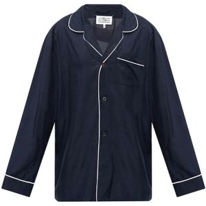 Maison Margiela, Overhemden, Heren, Blauw, L, Normaal shirt