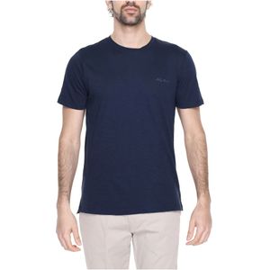 Antony Morato, Tops, Heren, Blauw, M, Katoen, Heren T-shirt Lente/Zomer Collectie Katoen