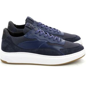 Piola, Schoenen, Heren, Blauw, 40 EU, Leer, Lage Sneakers Piura