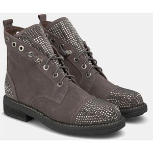 Alma EN Pena, Schoenen, Dames, Grijs, 38 EU, Glitter Veterschoenen