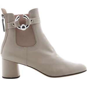 Attilio Giusti, Schoenen, Dames, Beige, 40 EU, Leer, Minimalistische Beige Enkellaars