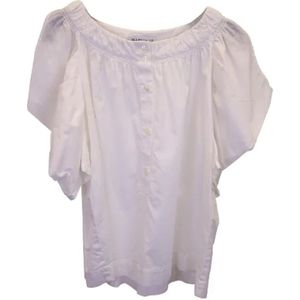 Chloé Pre-owned, Pre-owned, Dames, Wit, S, Katoen, Pre-owned Cotton tops