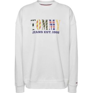 Tommy Jeans, Sweatshirts & Hoodies, Dames, Wit, M, Sweatshirt Tjw Ovr Tj Luxe 2 Krt
