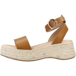 Mtng, Platform Wedge Sandalen Bruin, Dames, Maat:39 EU