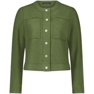 Betty Barclay, Jassen, Dames, Groen, M, Casual Blazer Jacket met Zakken