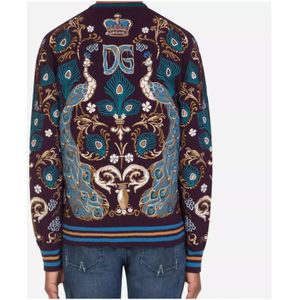 Dolce & Gabbana, Sweatshirts & Hoodies, Heren, Veelkleurig, M, Kasjmier, Multicolor Kasjmier Trui