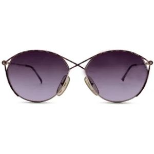 Dior Vintage, Pre-owned, Dames, Bruin, ONE Size, Pre-owned Metal sunglasses