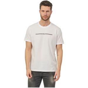 Harmont & Blaine, Heren 3D Logo T-shirt Wit Wit, Heren, Maat:3XL