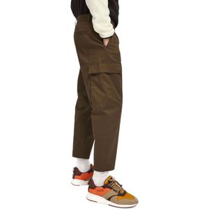 Scotch & Soda, Broeken, Heren, Groen, W33, Katoen, Slim-Fit Katoenen Cargo Broek