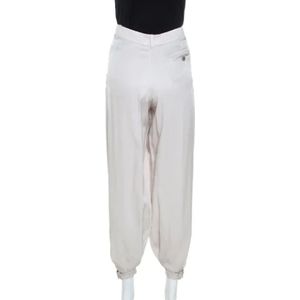 Alexander McQueen Pre-owned, Pre-owned, Dames, Grijs, S, Tweed, Pre-owned Silk bottoms