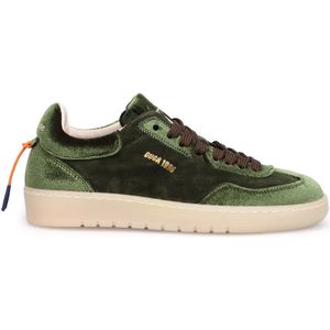 Barracuda, Groene Fluwelen Sneakers - Comfortabel en veelzijdig Groen, Dames, Maat:38 EU