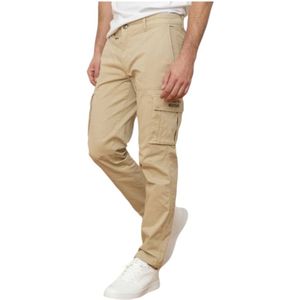 Aeronautica Militare, Broeken, Heren, Beige, S, Katoen, Heren Chino Broek