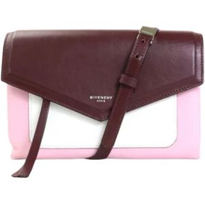 Givenchy Pre-owned, Pre-owned, Dames, Veelkleurig, ONE Size, Leer, Pre-owned Leather clutches