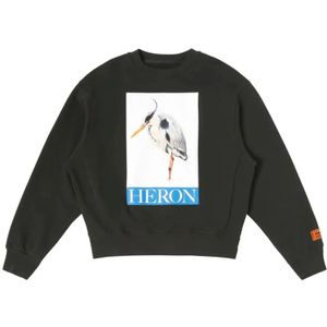 Heron Preston, Hoodies Zwart, Heren, Maat:2XL