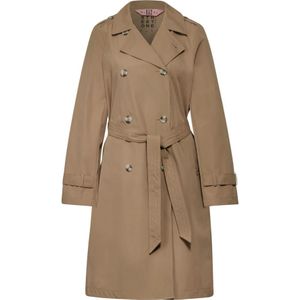 Street One, Mantels, Dames, Bruin, L, Polyester, Moderne Trenchcoat