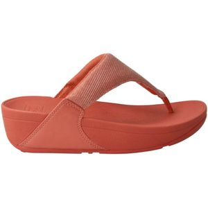 Fitflop, Schoenen, Dames, Rood, 39 EU, Koraal Shimmerlux Sandalen Lulu Stijl